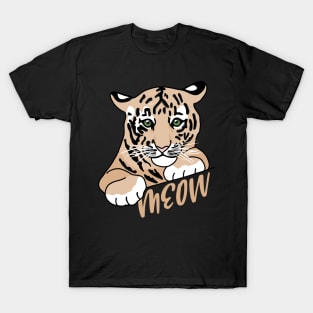 Meow Siberian Malayan Sumatran Tiger Lover Bengal Tiger T-Shirt